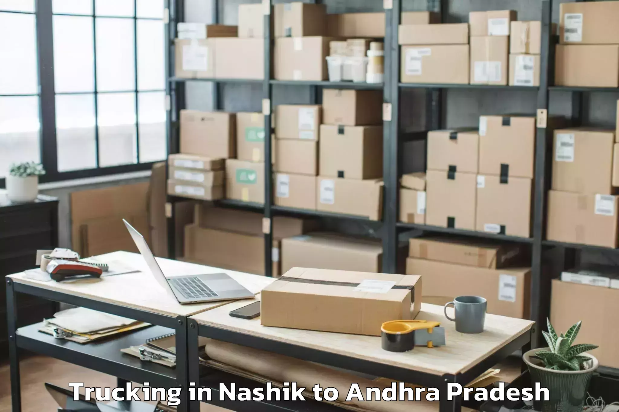 Professional Nashik to Yanamalakuduru Trucking